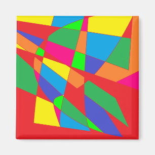 Blockfarbenart Magnet
