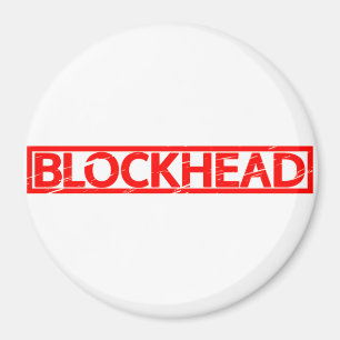 Blockhead-Briefmarke Magnet