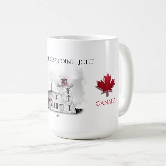 Blockhouse Point Light - Prince Edward Island Tasse (VorderseiteRechts)