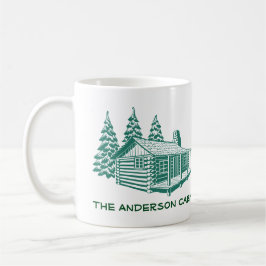 Blockhütte Woods Custom Text Tasse