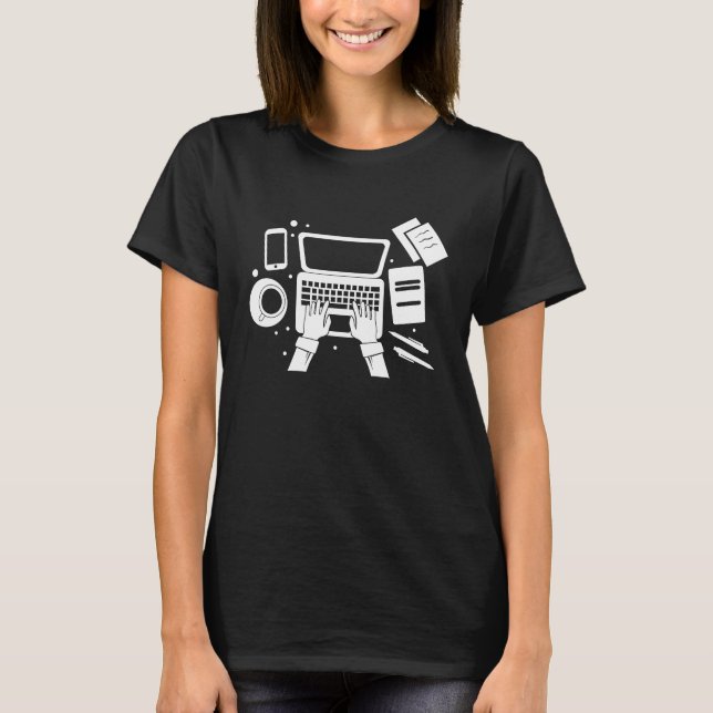 Blockieren von Writern T-Shirt (Vorderseite)