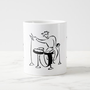 BlockierSetschlagzeuger abstrakter Jumbo-Tasse