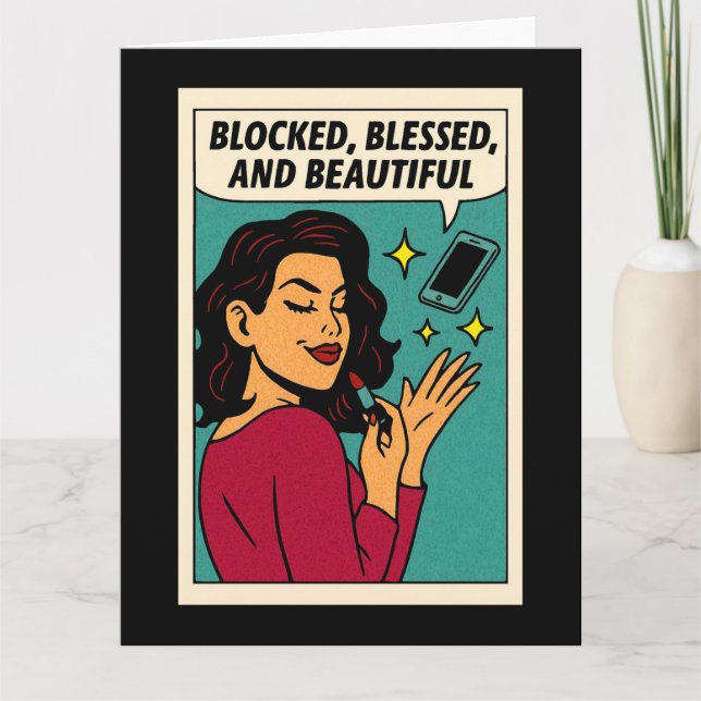 Blockiert, Gesegnet und Schön Karte (Vorderseite)
