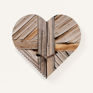 Blockierte Holztüren Notizbuch