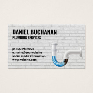 Blockierte Rohre   Maler Ziegelmauer