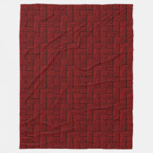 Blockierte Ruby Fleece Blanket