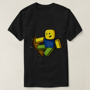 Blockiger Skater Meme Noob Gaming Art T-Shirt