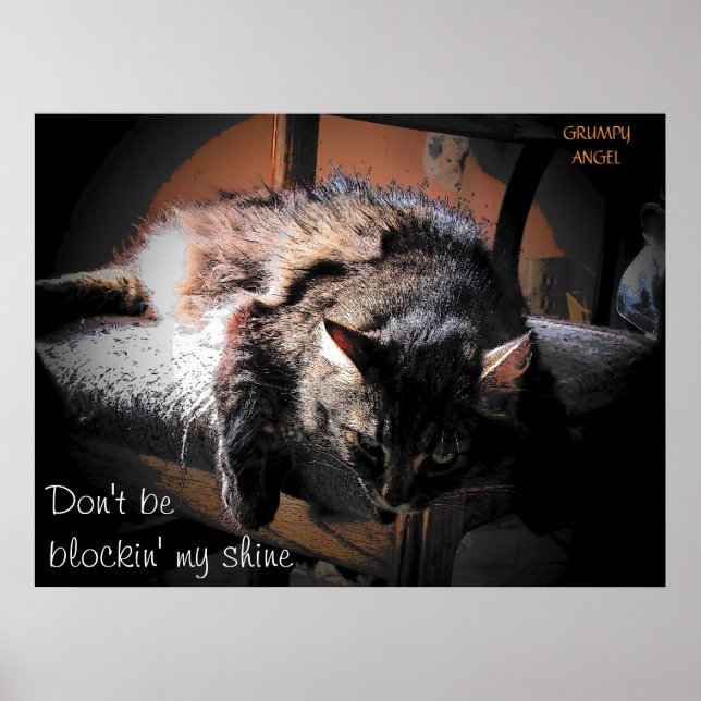 Blockin' mein Glanz - Grumpy Angel Poster (Vorne)