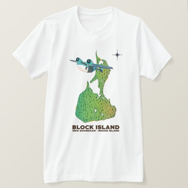 Blockinsel New Shoreha, Insel Rhode T-Shirt (Design vorne)