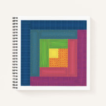 Blockkabine Quilt Square Notebook