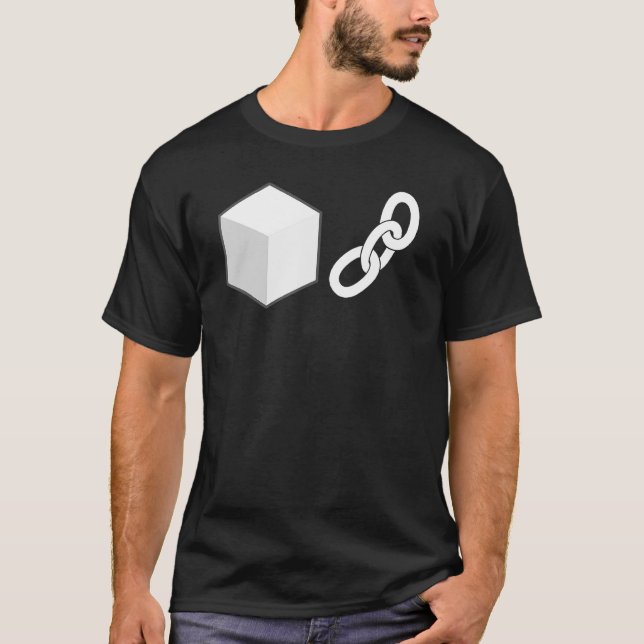 Blockkettengrafik T-Shirt (Vorderseite)