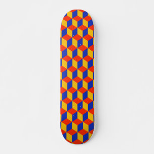 Blockmuster 01 - Retro Skateboard