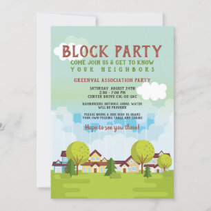 Blockparty der Gemeinschaft Einladung