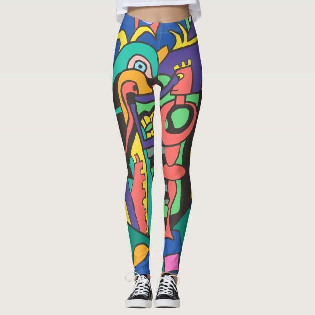 Blockparty Leggings (Vorderseite)