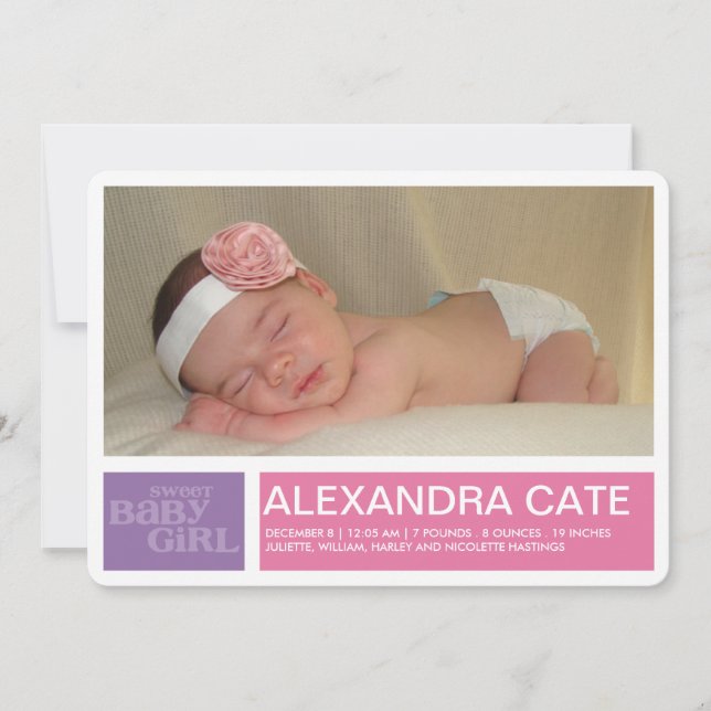 Blocks Girl-Ankündigung Ankündigung (Vorderseite)