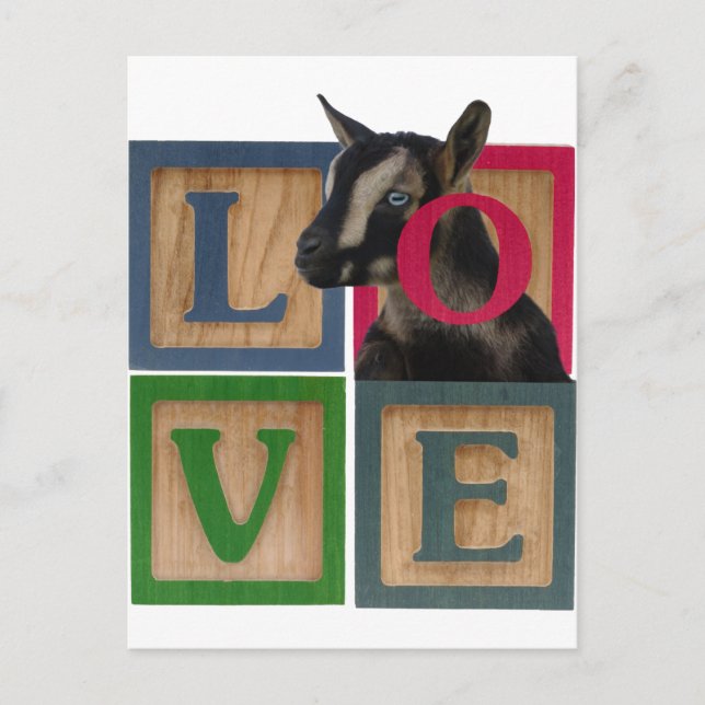 BLOCKS LIEBE ZIEGEL POSTKARTE (Vorderseite)