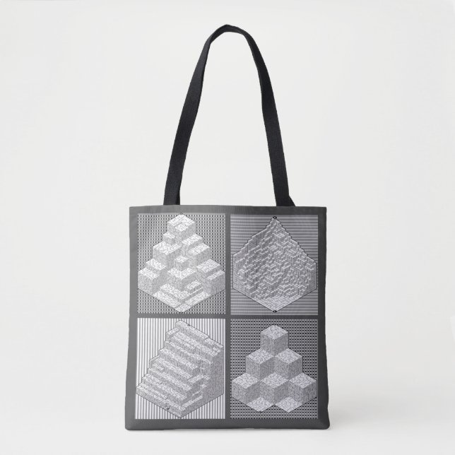 Blocks Maze Puzzle Tote Bag (Vorderseite)