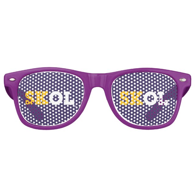 Blockschrift "SKOL" - Sonnenbrille (Vorderseite)