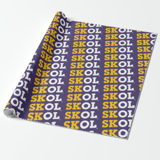 Blockschrift "SKOL" - Umschlagpapier Geschenkpapier