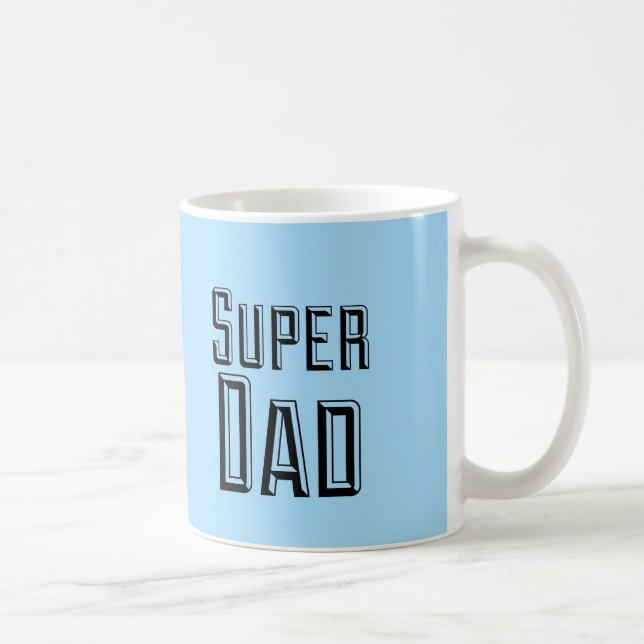 Blocktext für Super Vater Tasse (Rechts)
