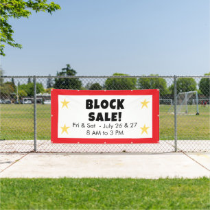 Blockverkaufsbanner Banner