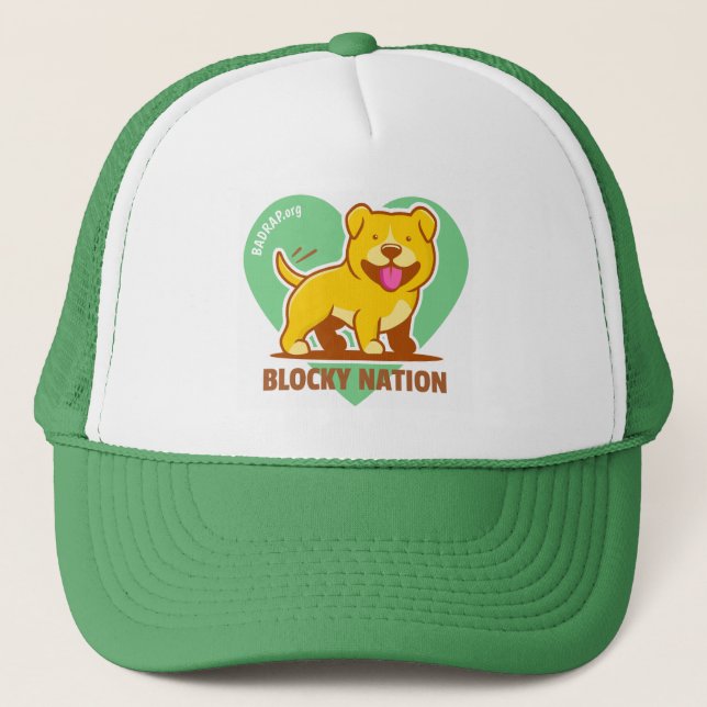 Blocky Nation Trucker Hat Truckerkappe (Vorderseite)