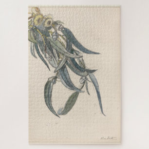 Bloeiende tak van een eucalyptus puzzle