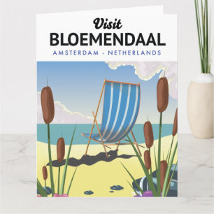 Bloemendaal Amsterdam Reiseplakat Postkarte