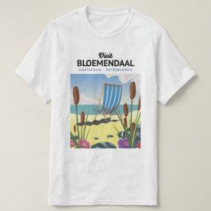 Bloemendaal Amsterdam Reiseplakat T-Shirt