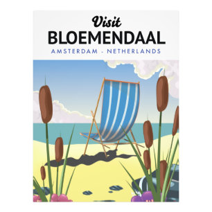 Bloemendaal Amsterdam Travel Poster