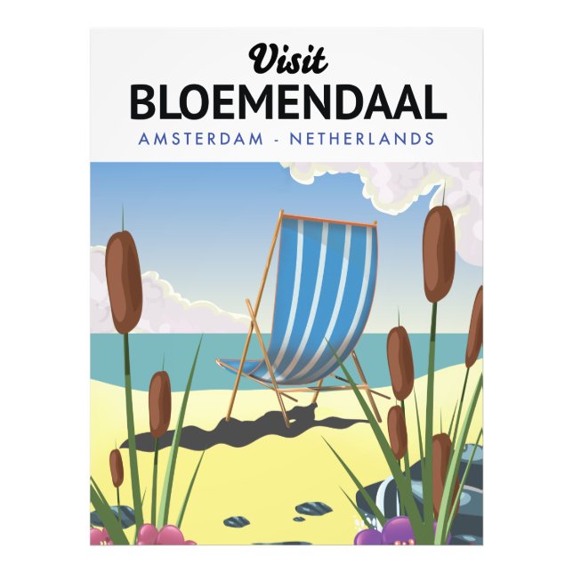 Bloemendaal Amsterdam Travel Poster (Vorne)