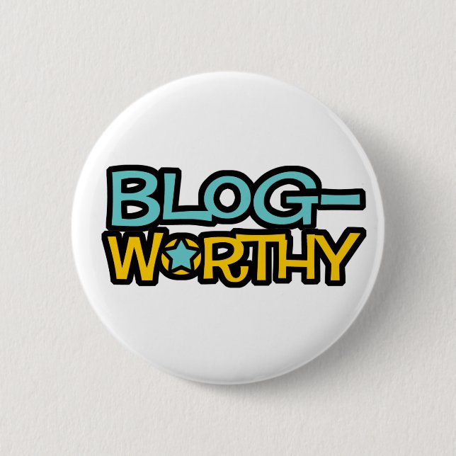 Blog-angemessener Knopf Button (Vorderseite)