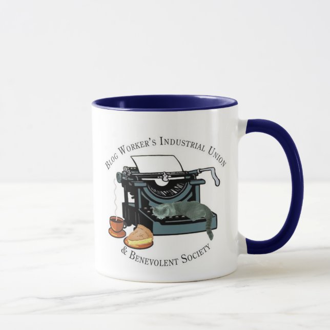Blog-Arbeitskraft-industrielle Gewerkschaft Tasse (Rechts)
