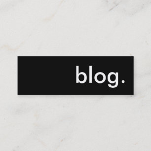 Blog. Mini Visitenkarte
