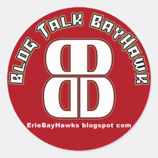 Blog Talk BayHawk Red Stickers