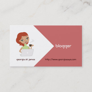 Blogger Business Cards Visitenkarte