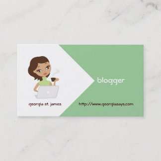 Blogger Business Cards Visitenkarte