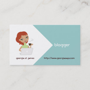 Blogger Business Cards Visitenkarte