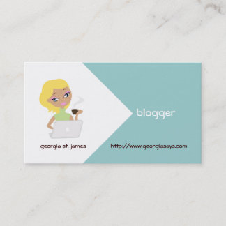 Blogger Business Cards Visitenkarte
