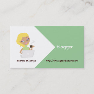 Blogger Business Cards Visitenkarte
