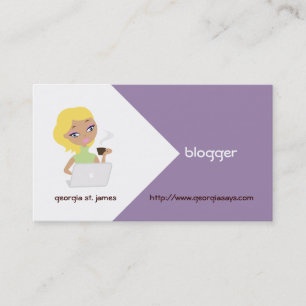 Blogger Business Cards Visitenkarte