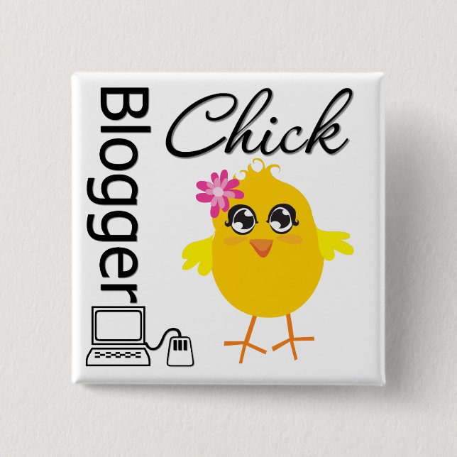 Blogger Chick Button (Vorderseite)