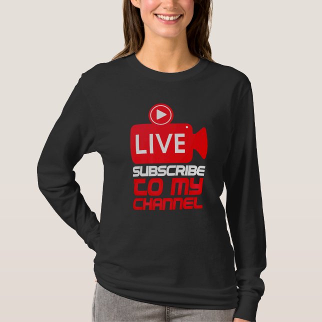 Blogger für Live-Streaming-Streamer T-Shirt (Vorderseite)