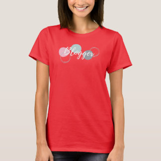 Blogger mit Blasen T-Shirt