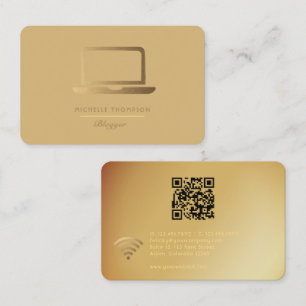 Blogger QR Code Business Card Visitenkarte