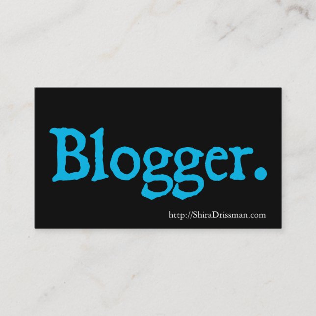 Blogger Visitenkarte (Vorderseite)