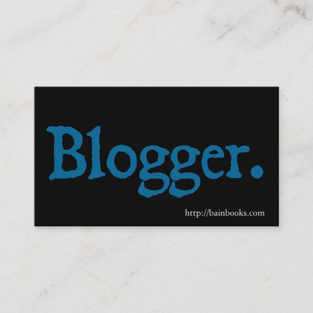 Blogger Visitenkarte (Vorderseite)