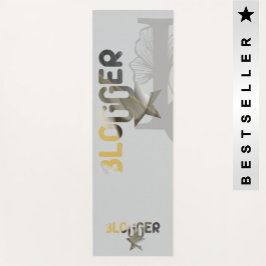 BLOGGER Yoga Mat Abstrakte Kunst Schwarz-weiß Gold Yogamatte