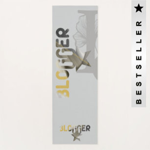 BLOGGER Yoga Mat Abstrakte Kunst Schwarz-weiß Gold Yogamatte