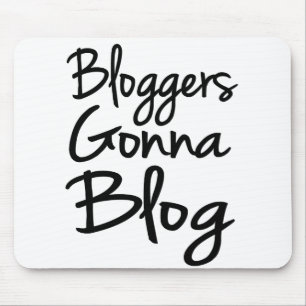Bloggers, die zum Blog Mousepad gehen